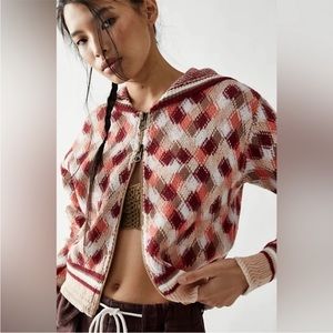 NWOT Free People field of flowers hoodie size xs